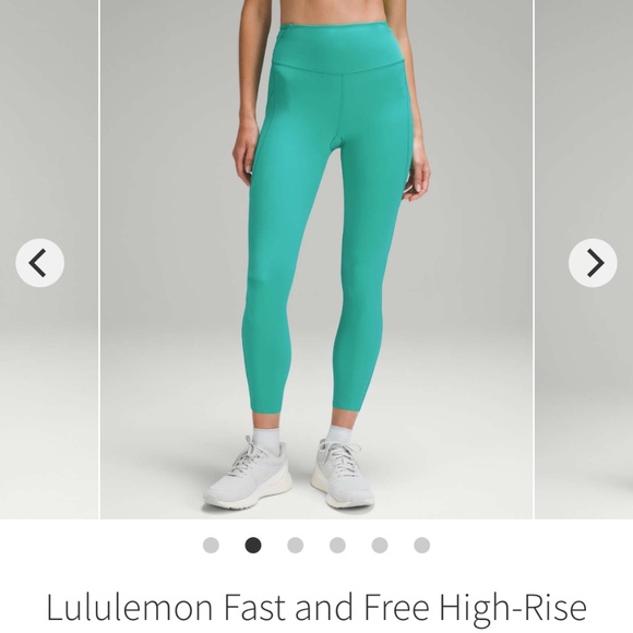 Lululemon Fast and Free size 10 Kelly green - Picture 1 of 6